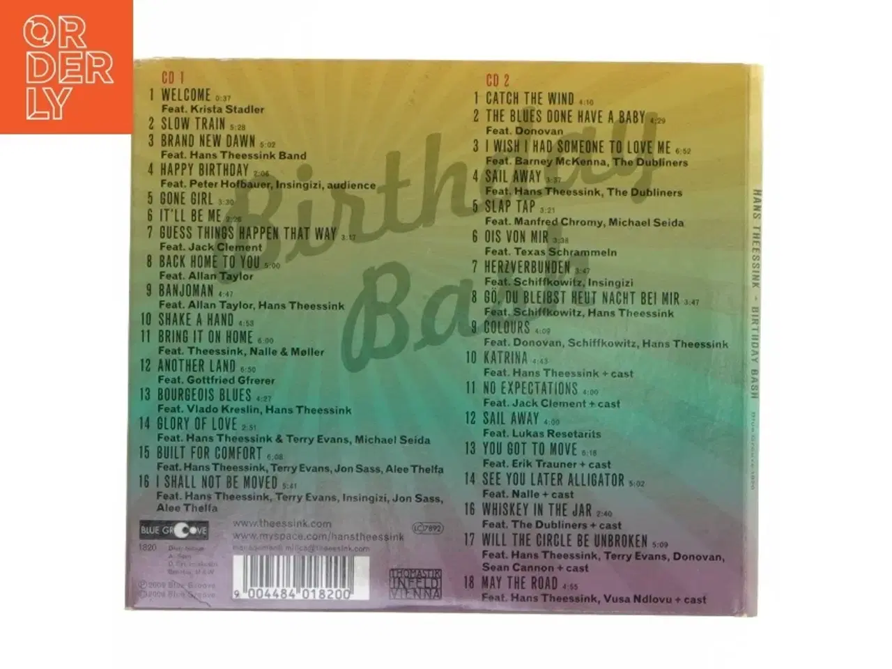 Billede 3 - Hans Theessink Birthday Bash CD fra Hans Theessink