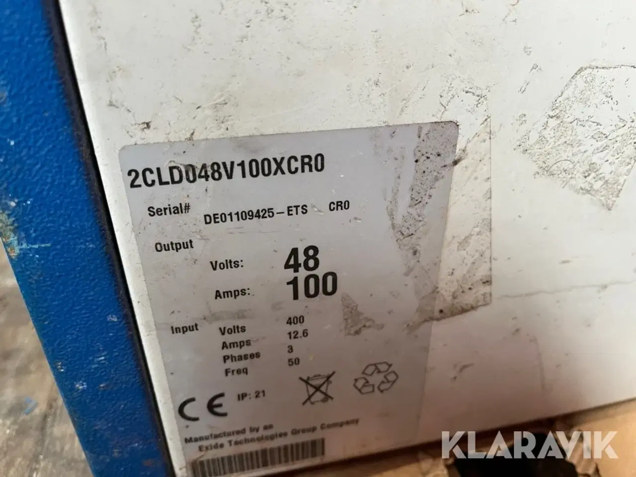 Billede 4 - Industri batterilader CMP2100