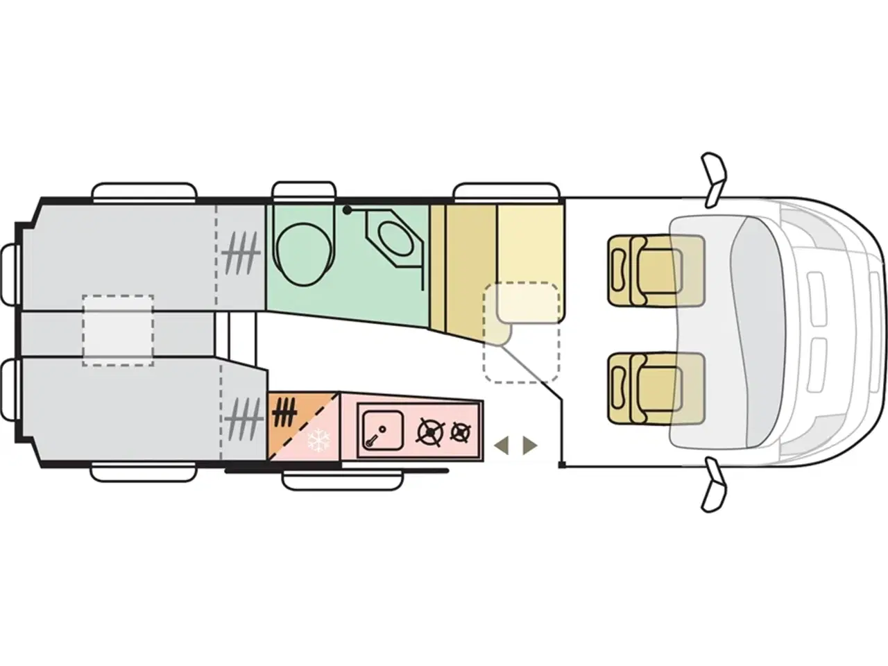 Billede 5 - 2021 - Adria Twin Supreme 640 SLB   Automatgear og enkeltsenge