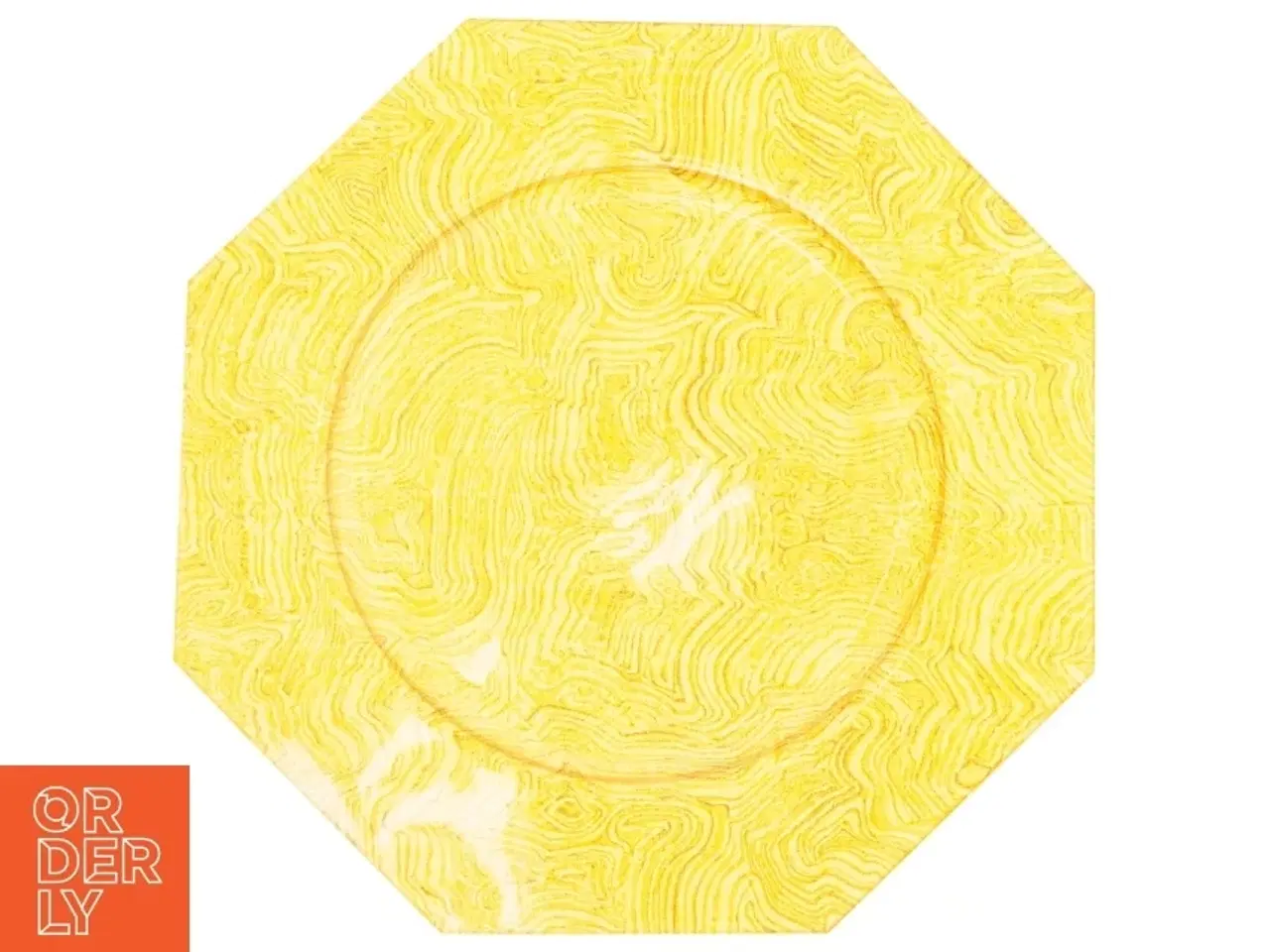 Billede 2 - Orange glastallerkener
