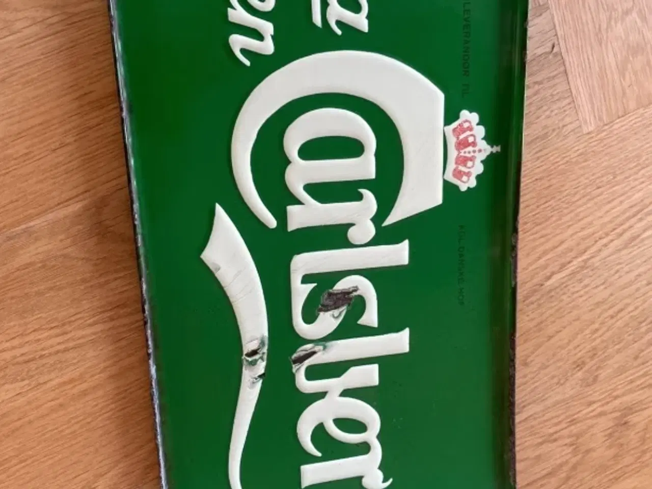Billede 4 - Emaljeskilt carlsberg vinkelskilt