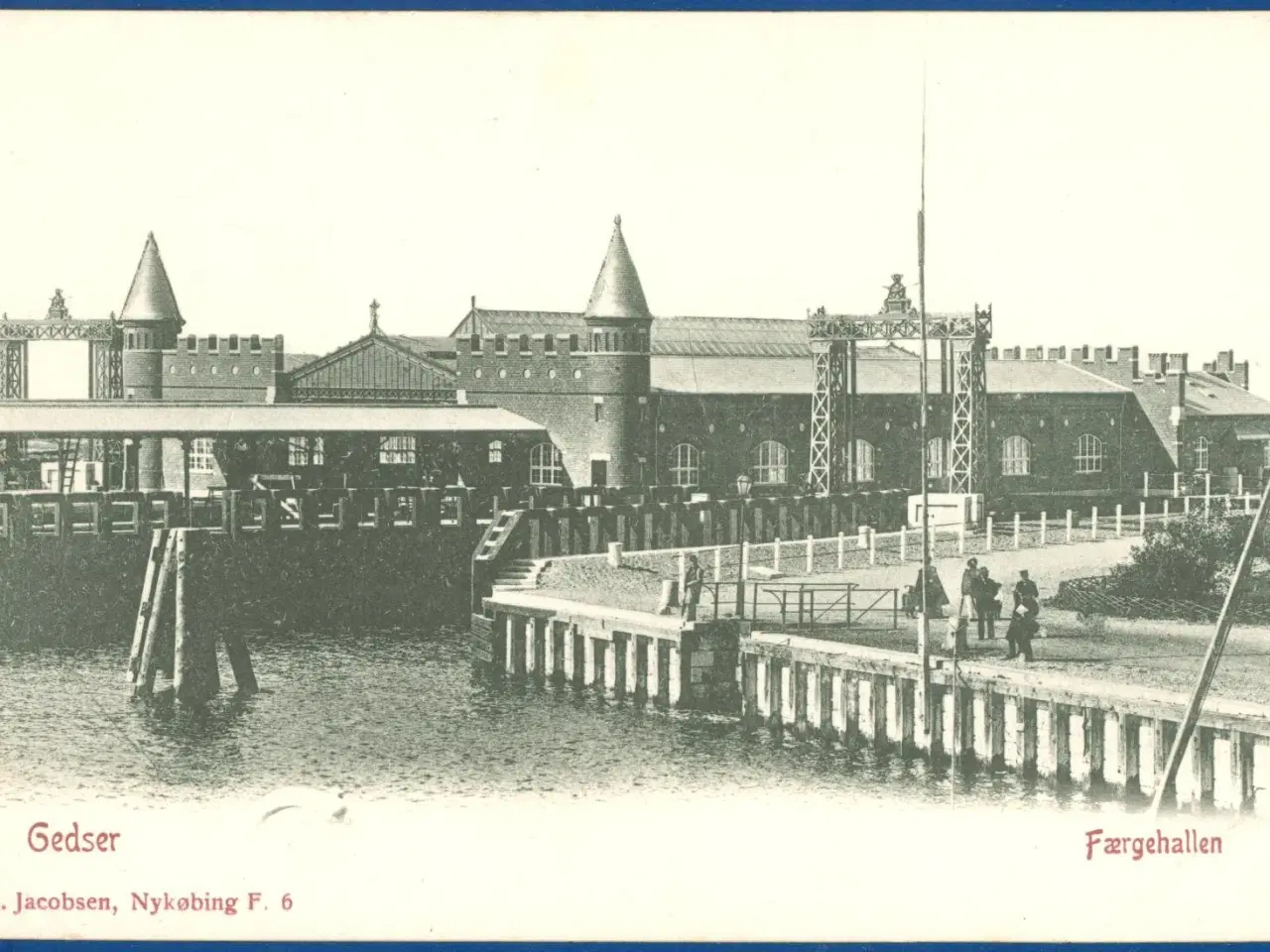 Billede 1 - Gedser 1910. Færgehallen