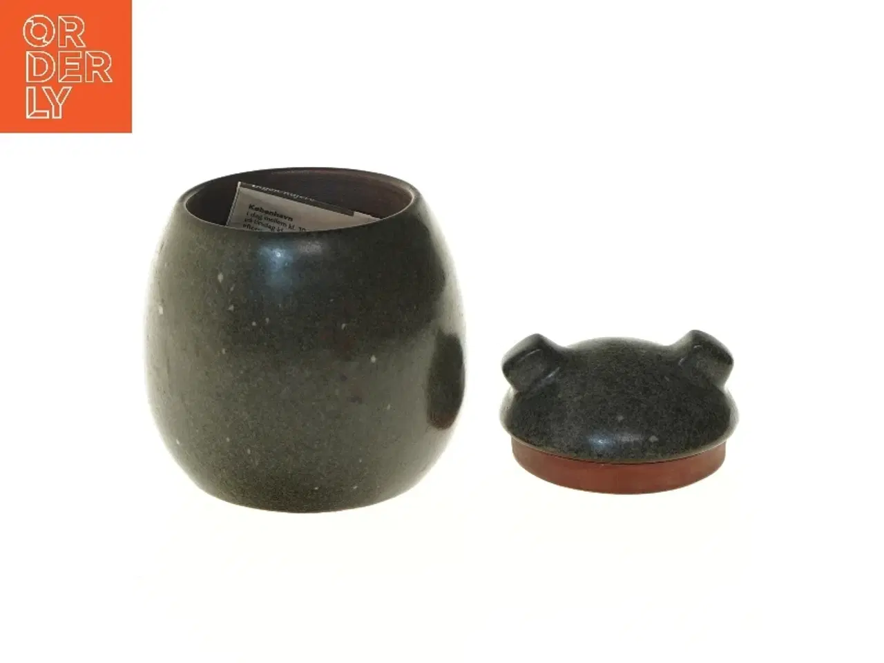 Billede 5 - Saxbo Keramik krukke med låg (str. 15,5 cm)