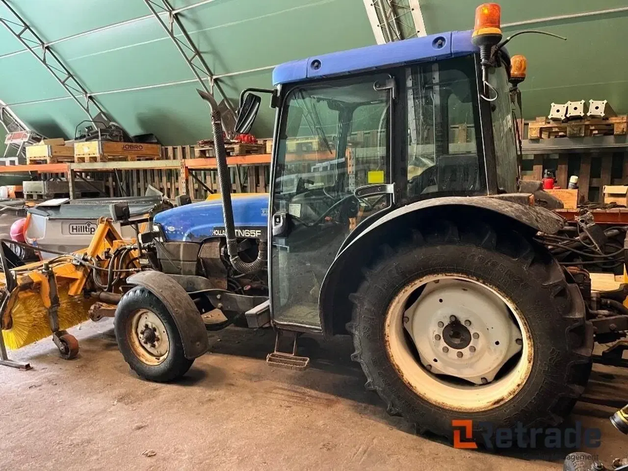 Billede 4 - New Holland TN 65 med FM hydraulisk kost.