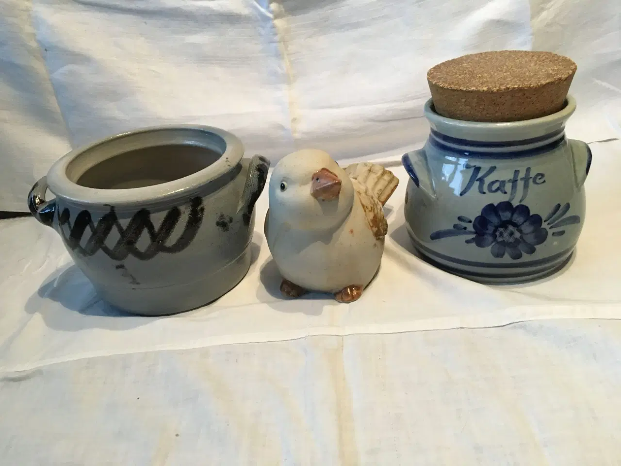 Billede 1 - Kaffebeholder - Kruk - Fugl , Keramik - Stentøj