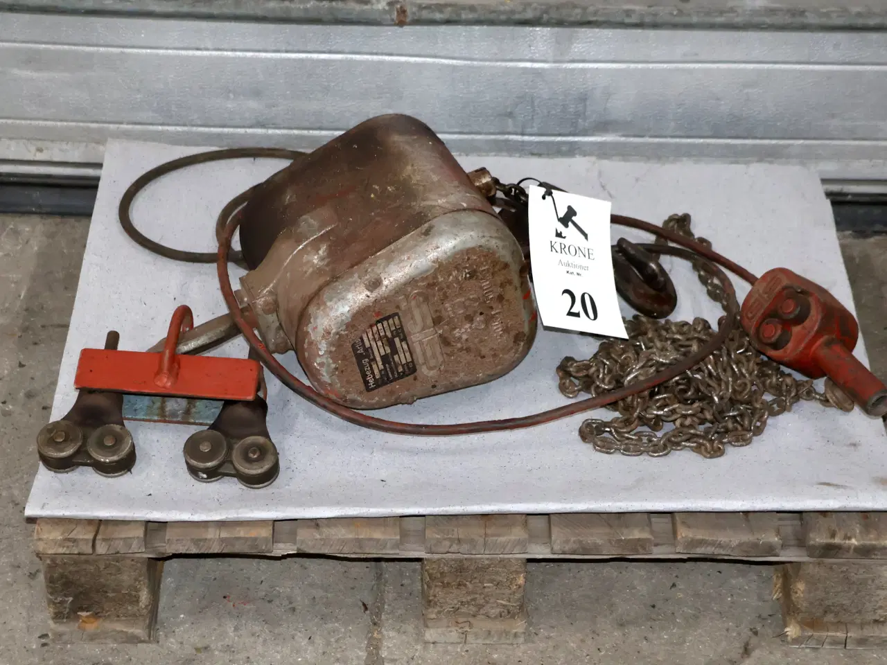 Billede 1 - GIS El-kædetalje 250/500kg m/løbekat, afprøvet. 