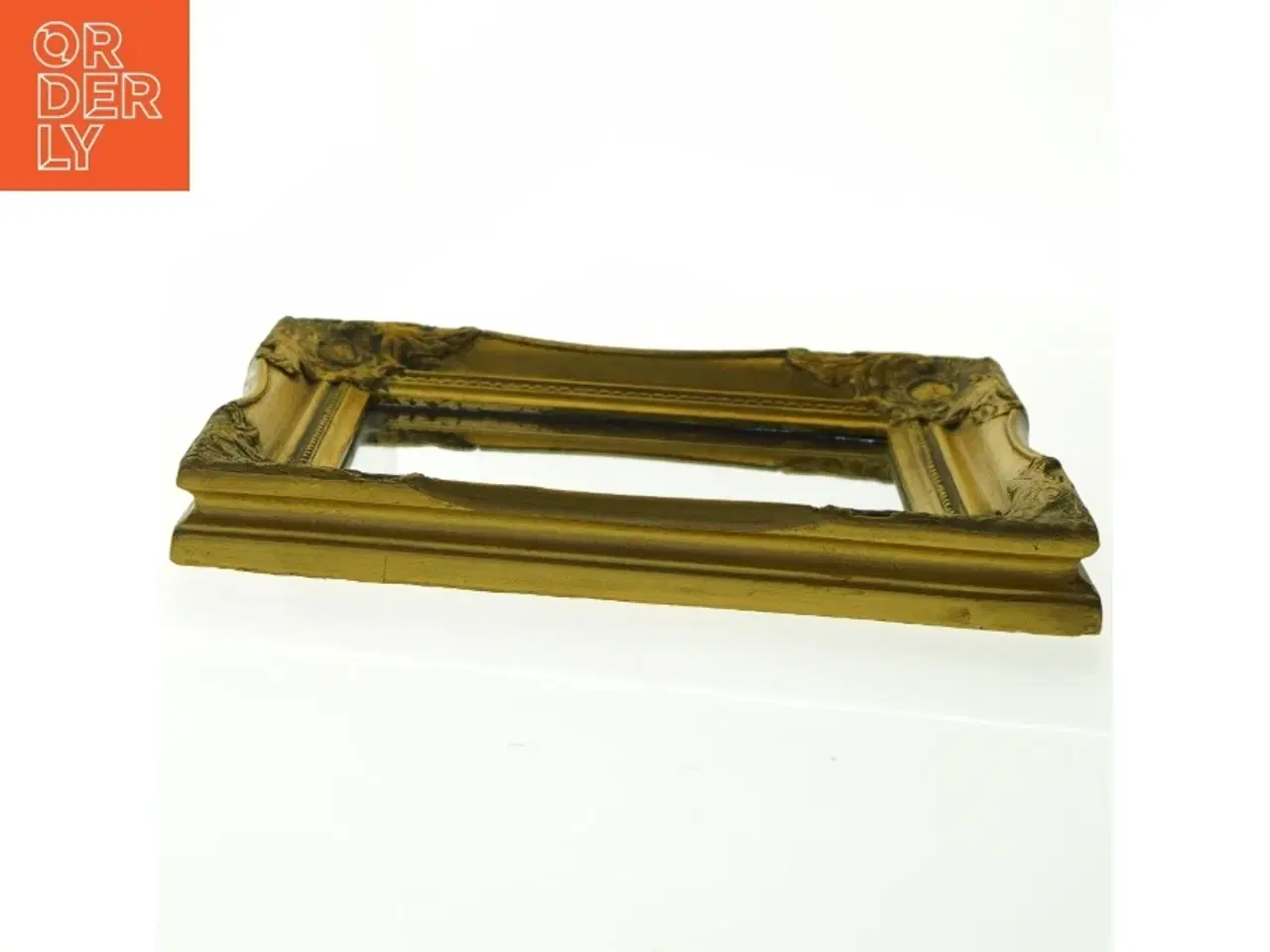 Billede 4 - Spejl i forgyldt ramme (str. 27 x 22 cm)