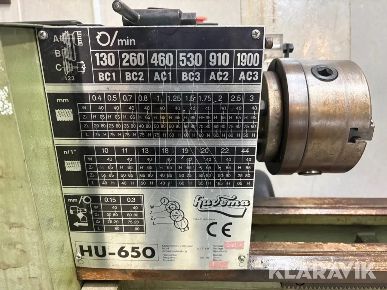 Billede 6 - Metal Drejebænk Huvema HU-650