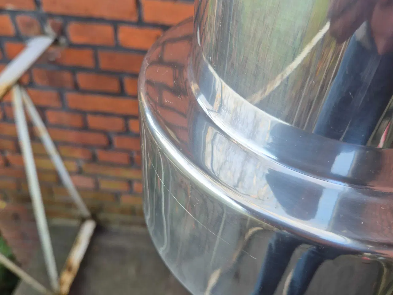 Billede 7 - Stålblank retrolampe fra Louis Poulsen 