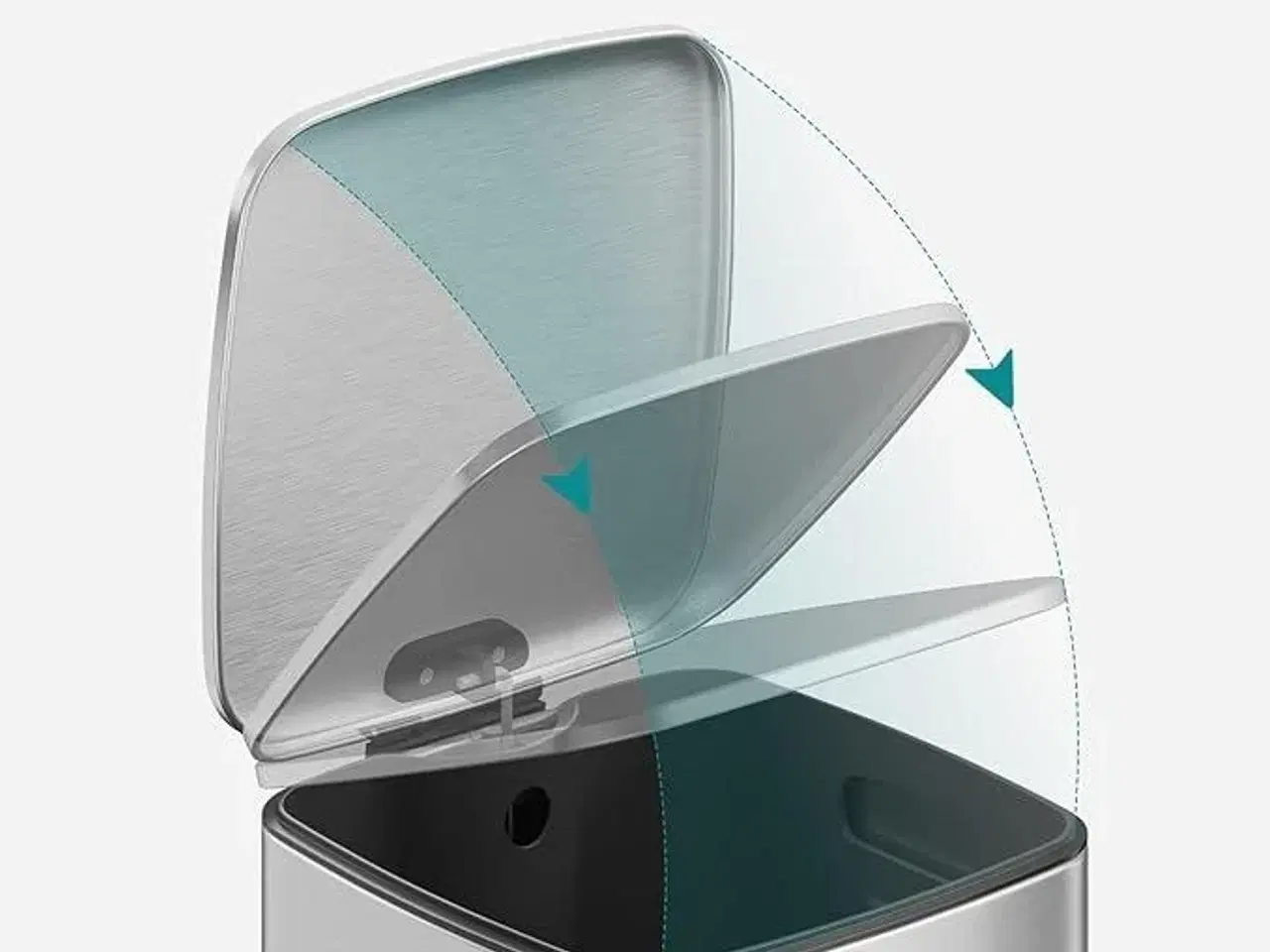 Billede 6 - Skraldespand med pedal 30 l stål, soft close, inderspand, sølv (LTB593E01)