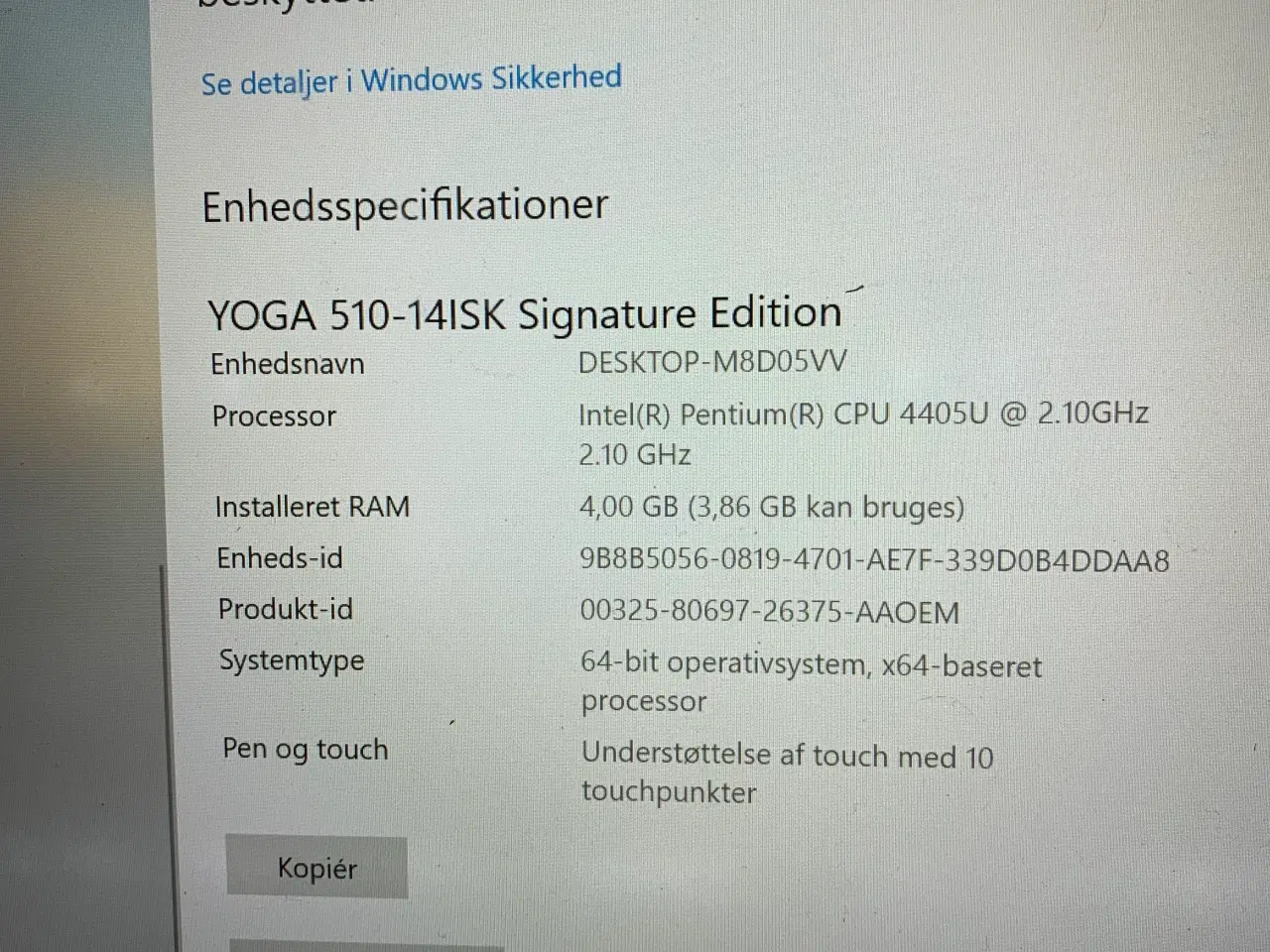 Billede 5 - Yoga 510-14ISK Signature Edition