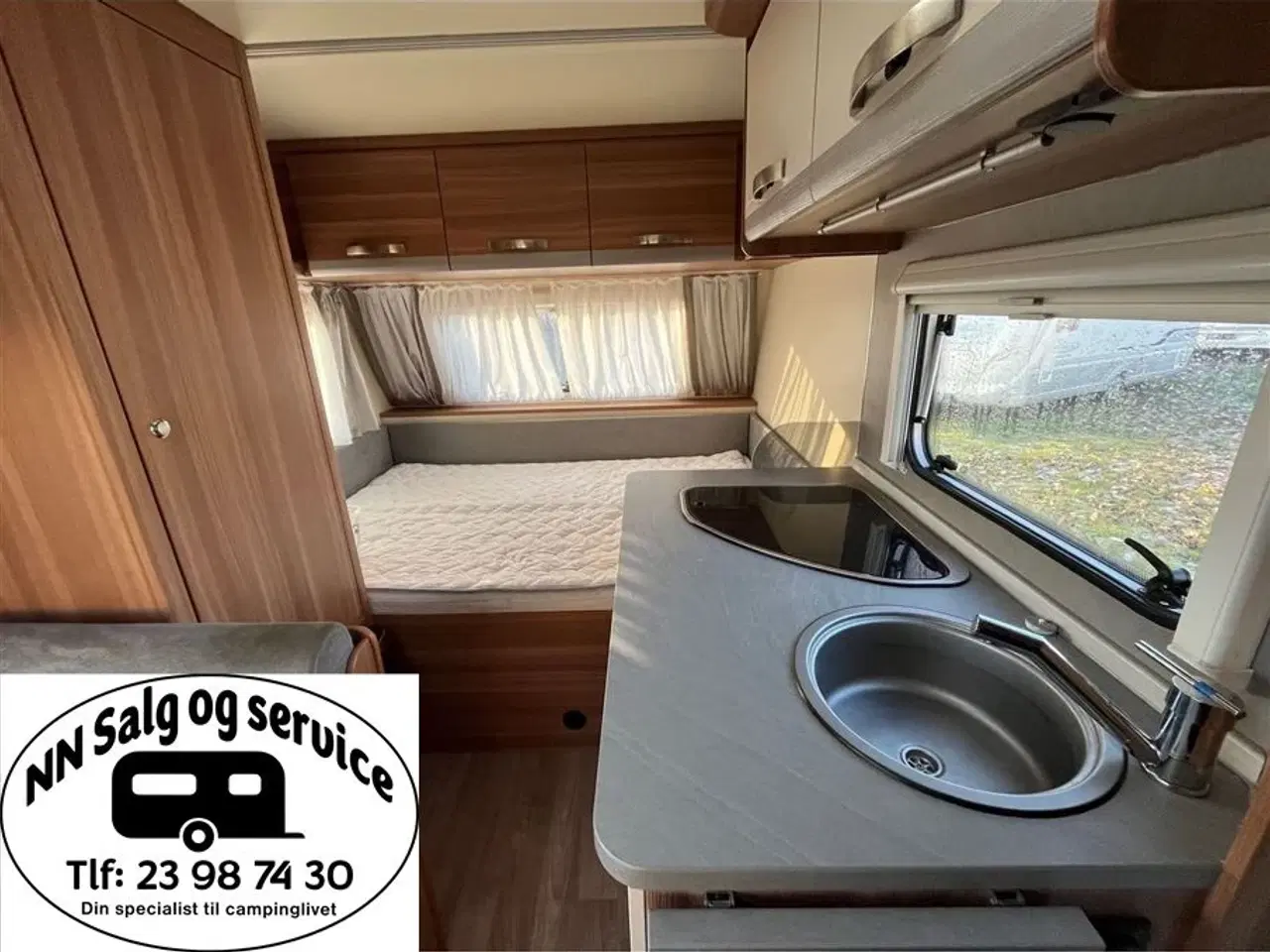 Billede 5 - 2016 - Weinsberg CaraOne 390 QD   Virkelig velholdt campingvogn LAV EGENVÆGT PÅ 875 KG.