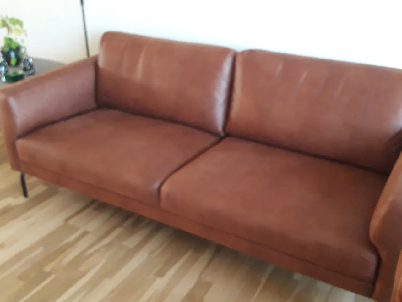 Billede 2 - Lædersofa, 3 pers i kentucky cognac