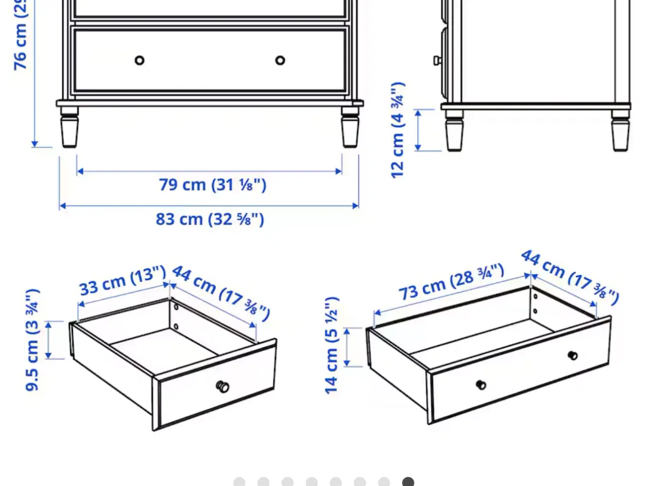 Billede 6 - Ikea TYSSEDAL kommode