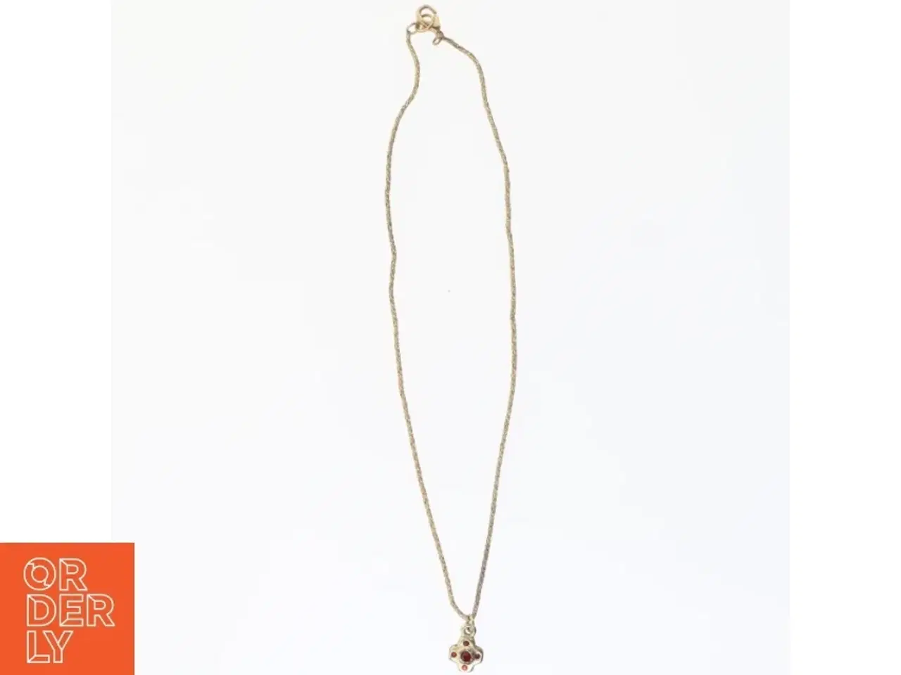 Billede 1 - Guld halskæde med vedhæng (str. 42 cm)
