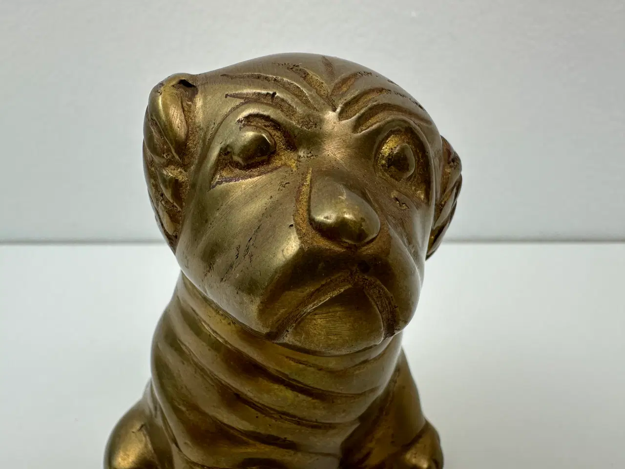 Billede 3 - Vintage hund / Bulldog i messing