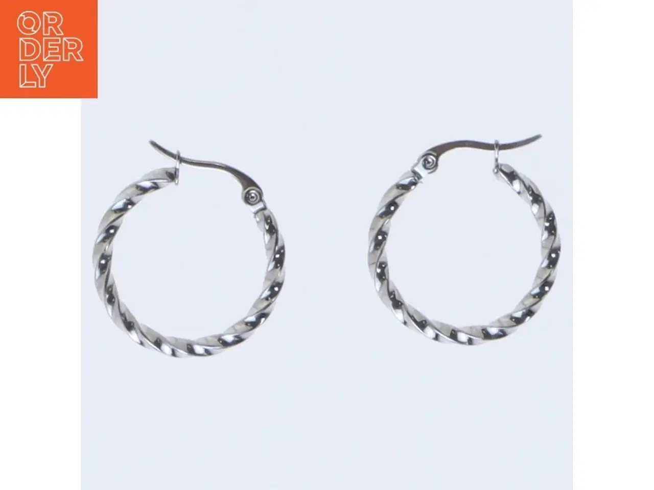 Billede 1 - Sølv hoop øreringe (str. 2,5 cm)