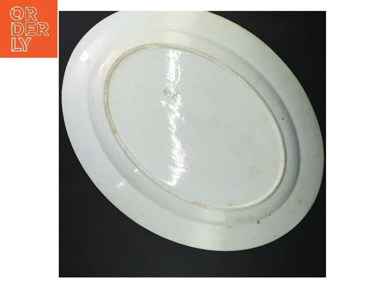 Billede 4 - Blåt og hvidt porcelænsfad (str. 45 x 36 cm)