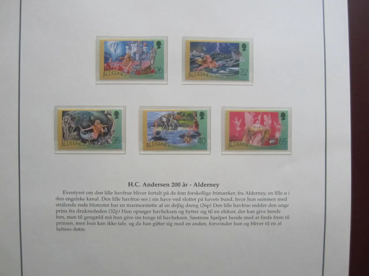 Billede 8 - H.C. Andersen 200 år  frimærke udgivelser