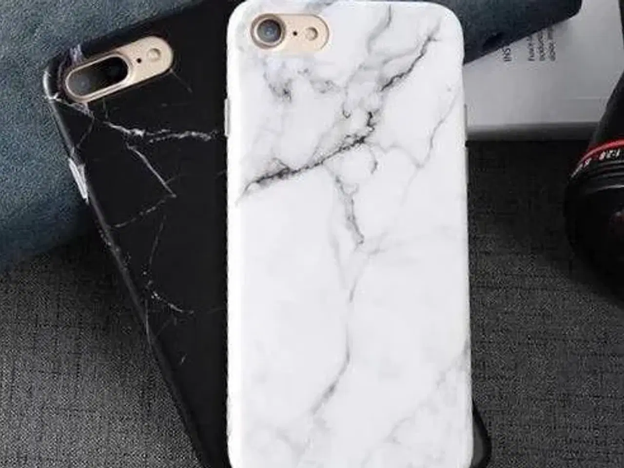 Billede 3 - Hvid marmor cover til iPhone 6 6s SE 2020 7 el 8