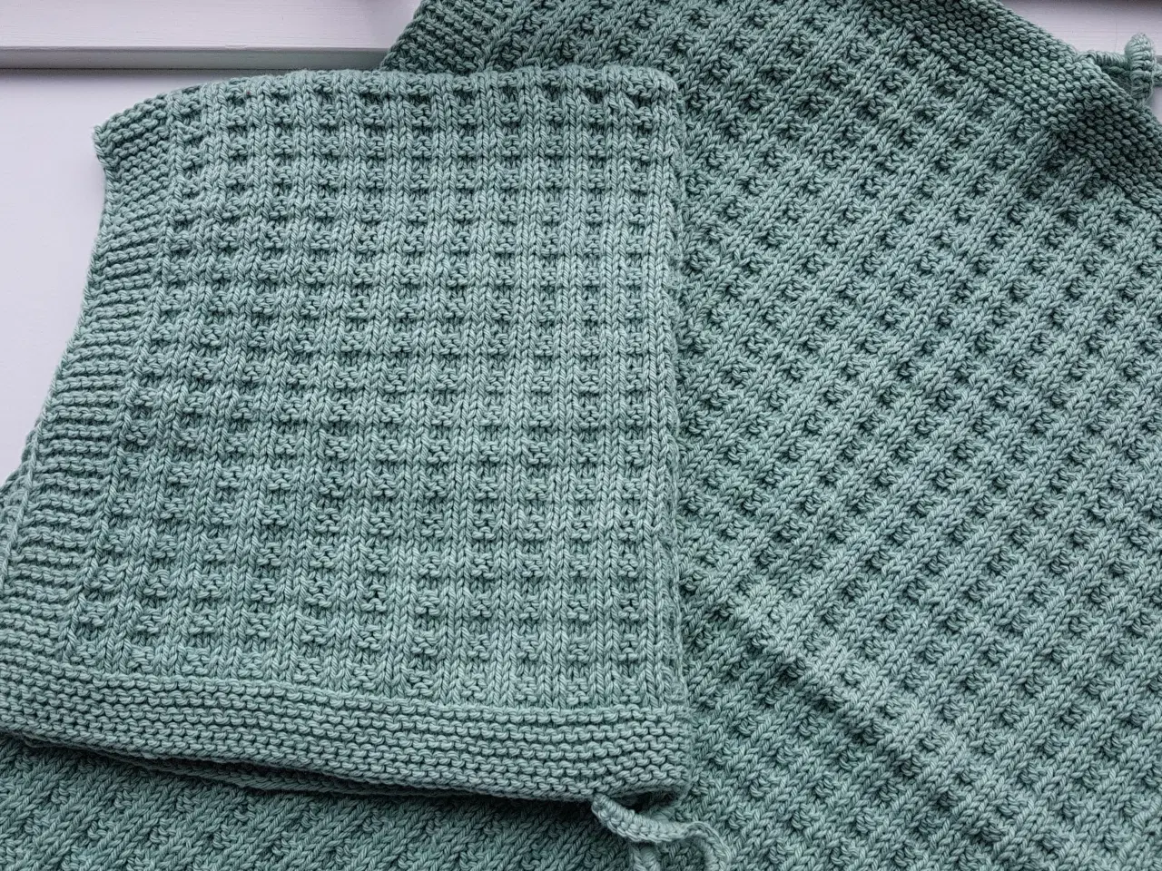 Billede 1 - Håndklæder - håndstrikkede