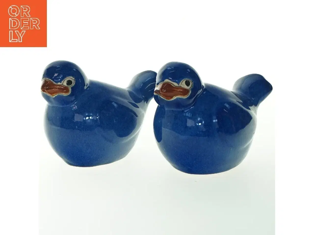 Billede 1 - Keramiske blå fugle (str. 20x13 cm)