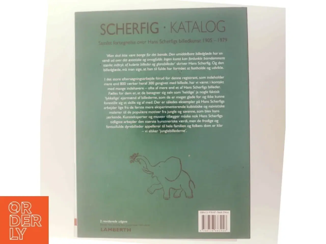 Billede 3 - Scherfig katalog : samlet fortegnelse over Hans Scherfigs billedkunst 1905-1979 af Lena Lamberth (Bog)
