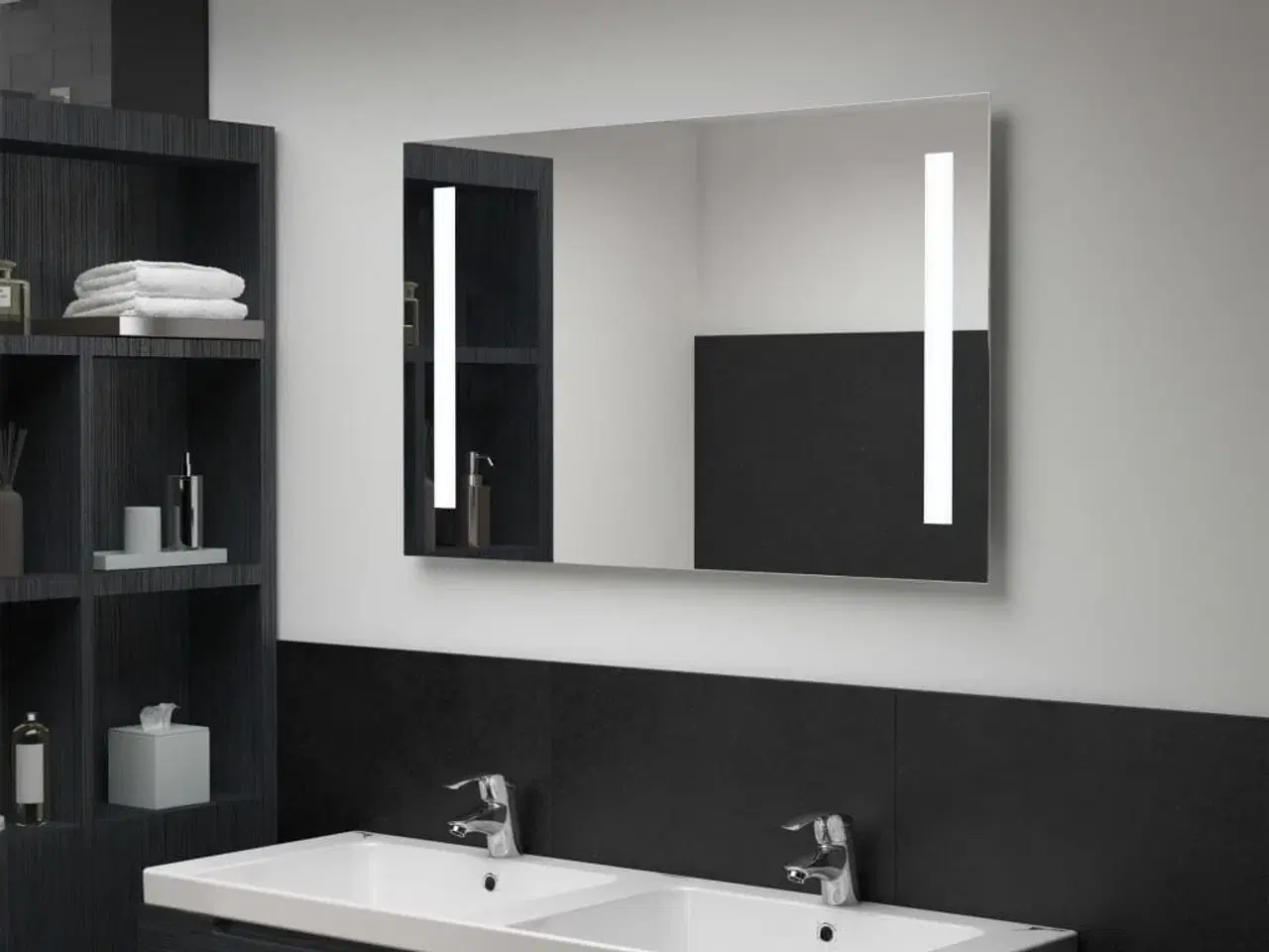 Billede 1 - LED-vægspejl til badeværelset 100x60 cm