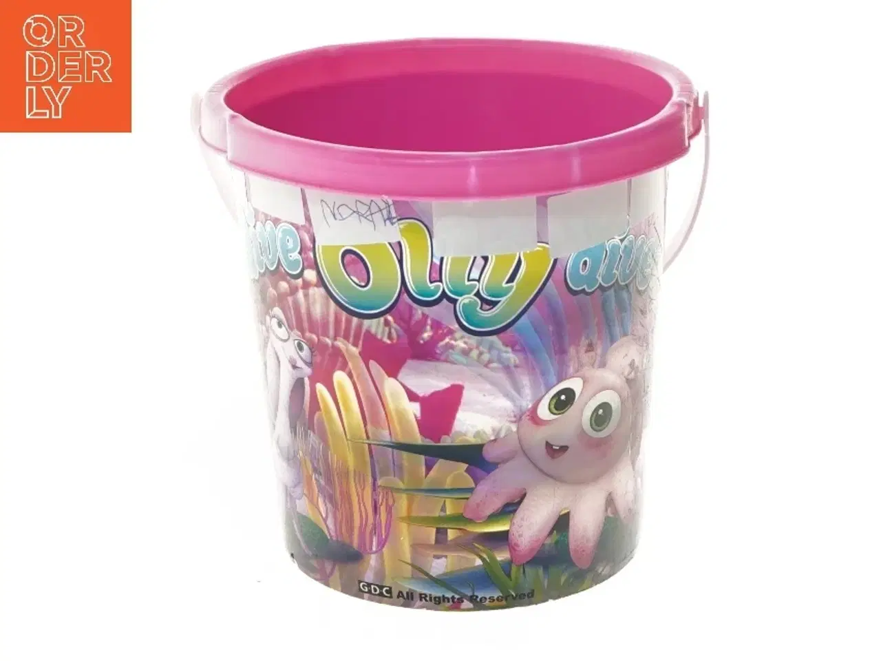 Billede 1 - Spand med maritimt design (str. Ø 17,5 cm længde 16 cm)