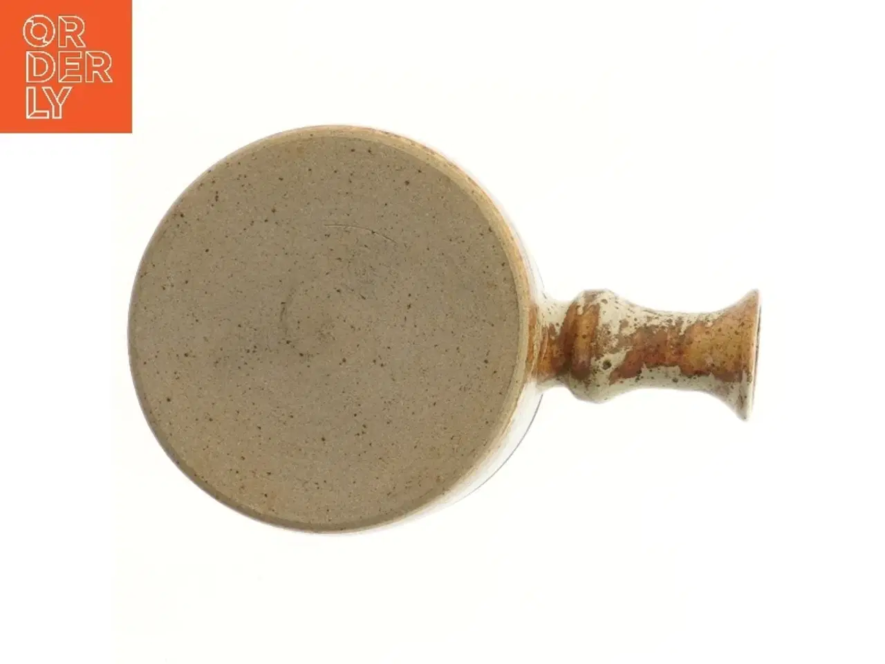 Billede 2 - Keramisk håndlavet skål med håndtag (str. Ø 14,5 cm)