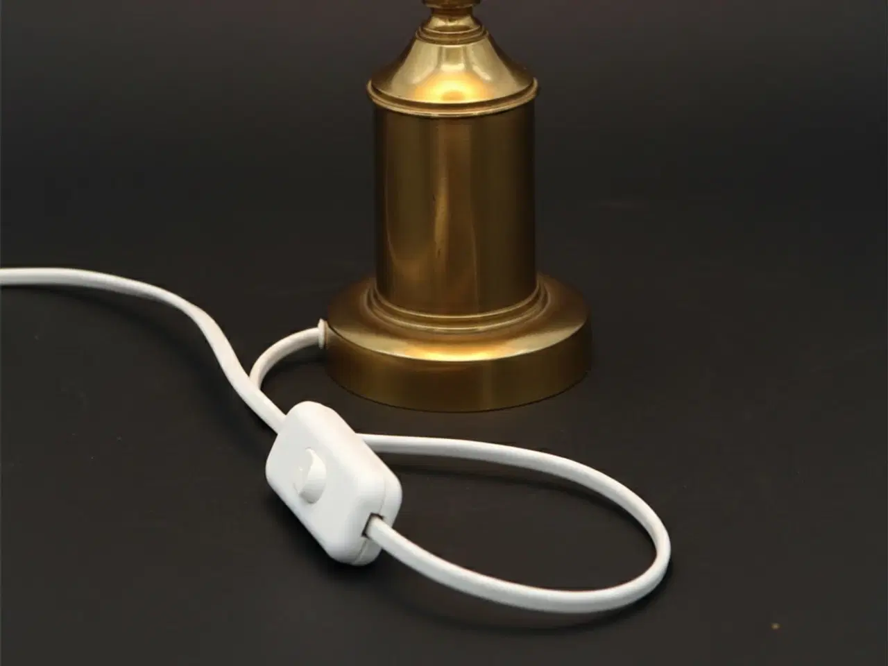 Billede 4 - Messing bordlampe 60–70er – nyt el – 31 cm