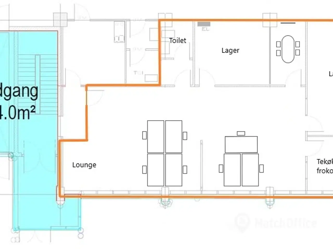 Billede 18 - Fint kontorlejemål med egne faciliteter