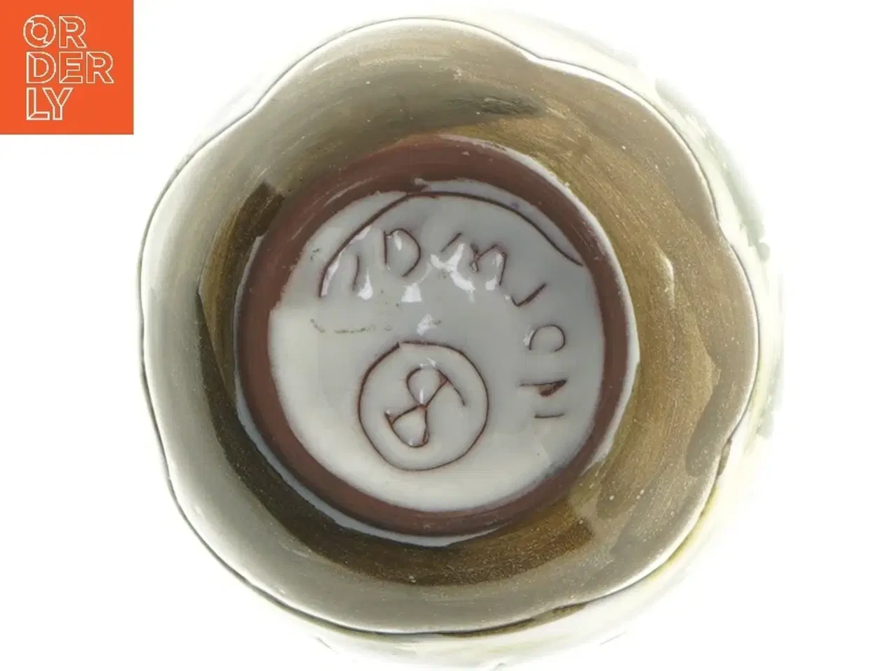 Billede 3 - Dekorativ vase med landskabsmotiv (str. 17,5 cm)fra Norge