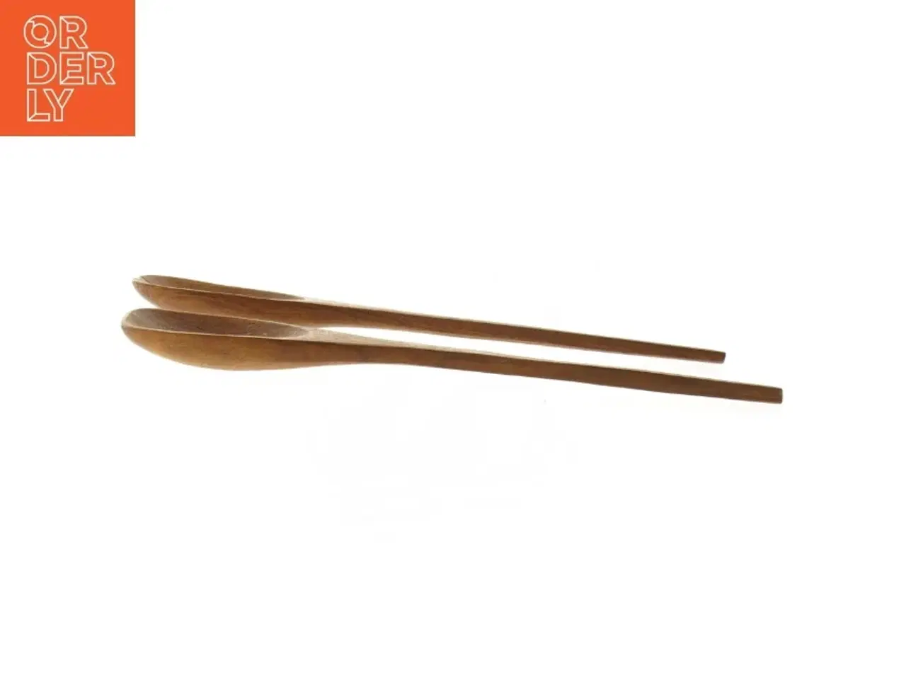 Billede 3 - Sæt med salatbestik af teaktræ (str. 31x6,5 cm)