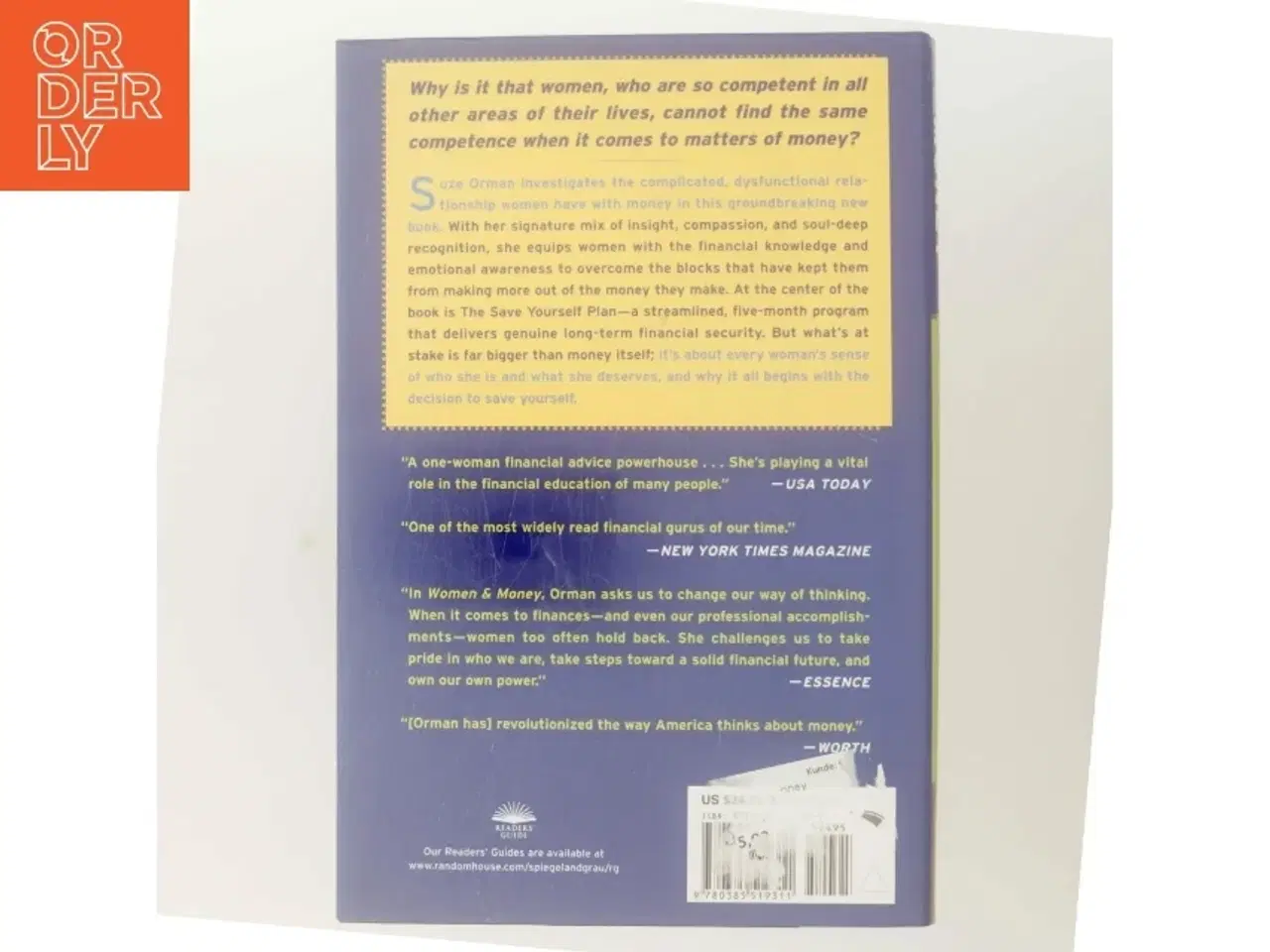 Billede 3 - Women & money : owning the power to control your destiny af Suze Orman (Bog)