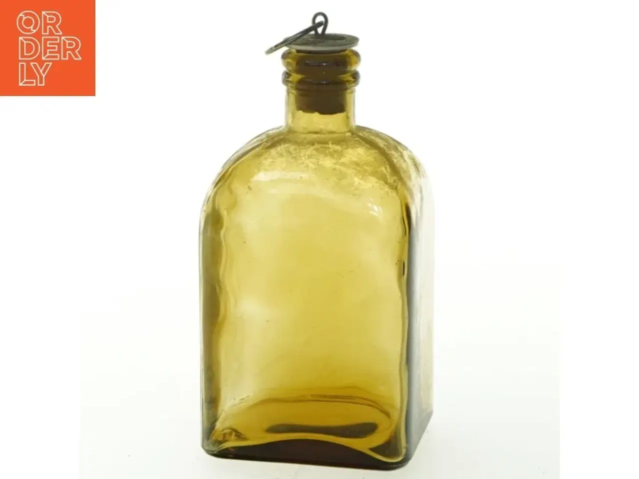 Billede 1 - Antik glasflaske (str. 15 cm)