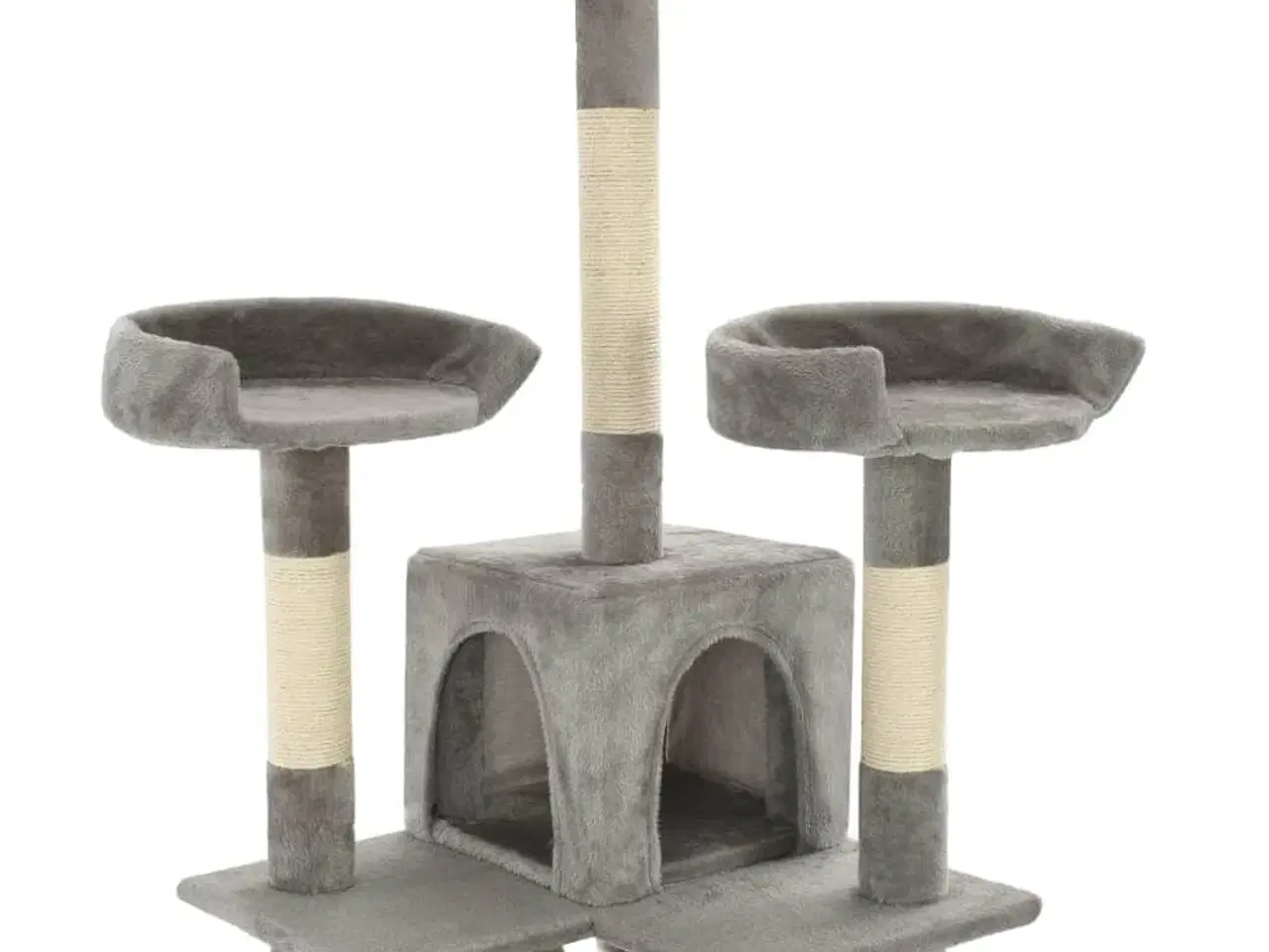 Billede 5 - Kradsetræ til katte med sisal-kradsestolper 170 cm grå