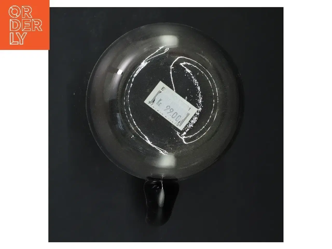 Billede 2 - Glas kande med grøn kant (str. 17x13 cm)