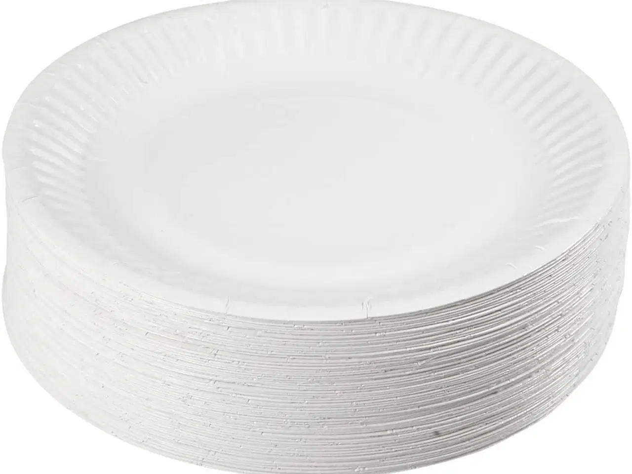 Billede 1 - Hvide paptallerkener 15 cm - 100 stk. til fest og hverdag