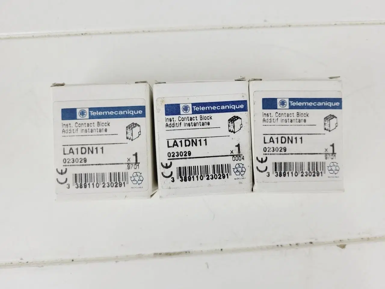 Billede 1 - 3 stk Telemecanique DN11 Kontaktblok