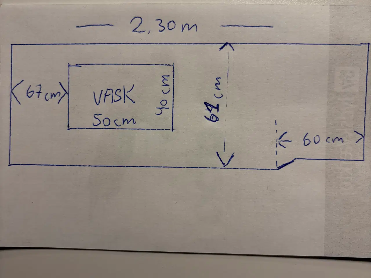 Billede 3 - Bord plader med vask 