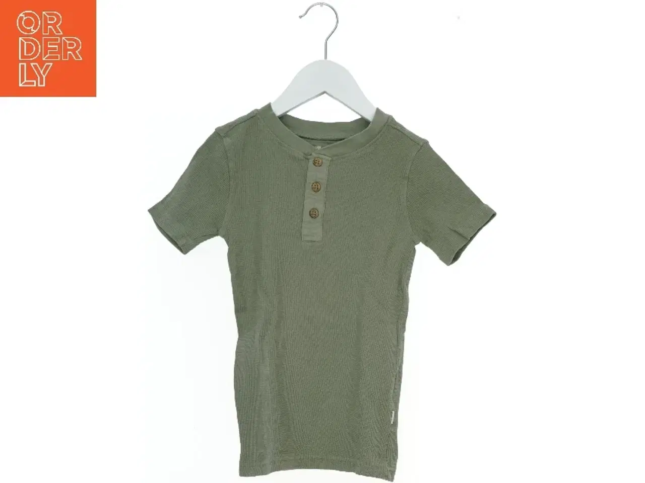 Billede 1 - Grøn T-Shirt med Knaplukning fra Pomp de Lux (str. 122)