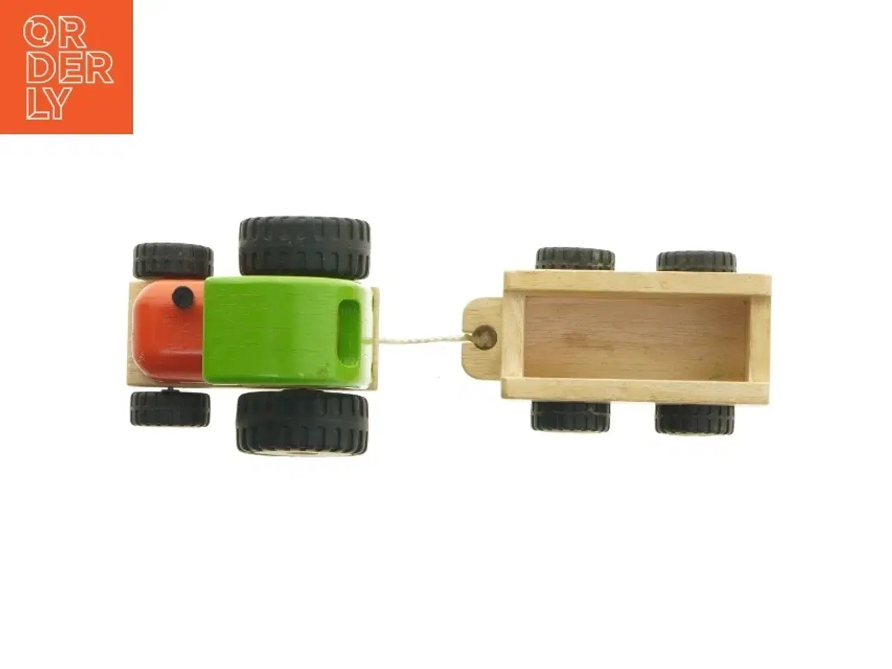 Billede 4 - Trælegetøjstraktor med trailer (str. 31 cm)