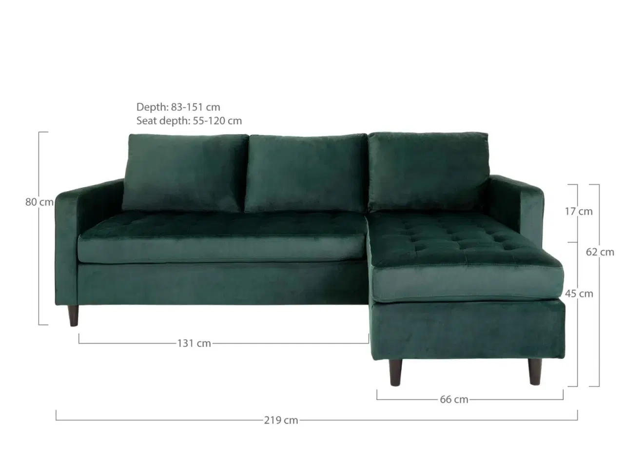 Billede 3 - Firenze Sofa m. flytbar Chaiselong