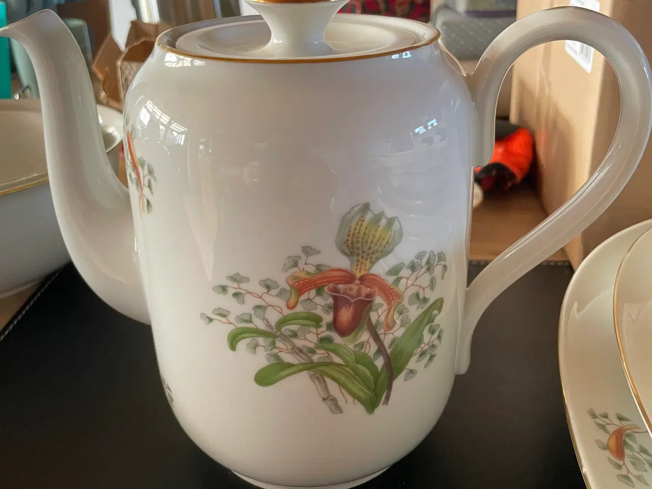 Billede 1 - B&G Fruesko orkidé porcelæn