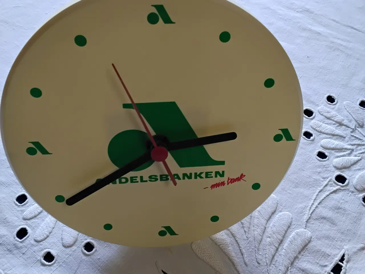 Billede 4 - Andelsbanken vægur - i flot stand -virker perfekt 