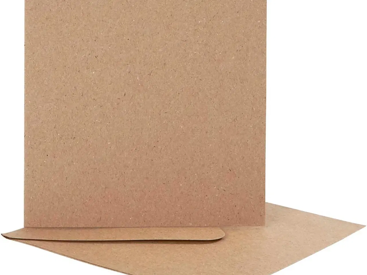 Billede 1 - Elegant brevkort med kuvert - 10 sæt, 12,5x12,5 cm