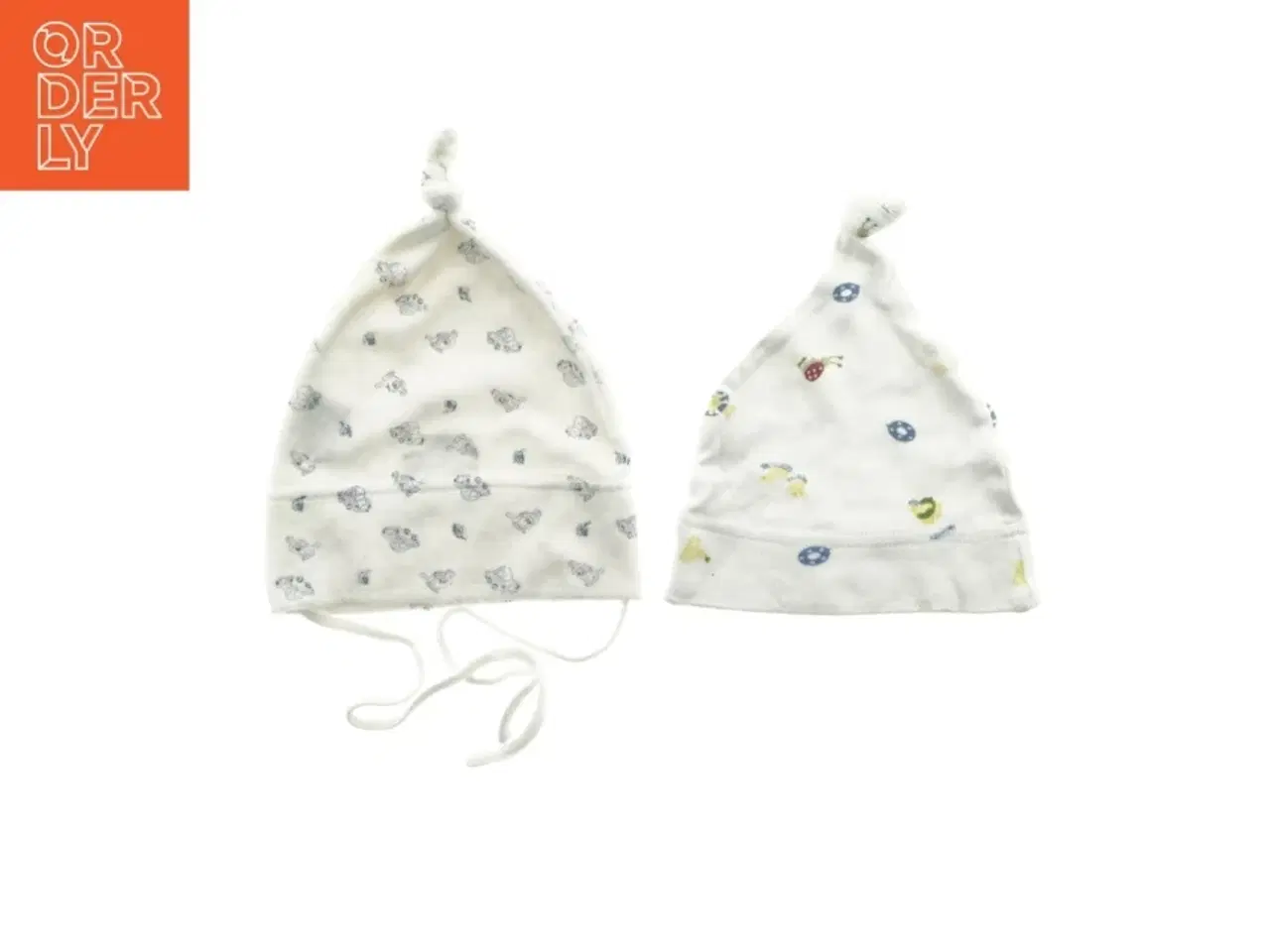 Billede 1 - Spædbarnshuer med bindebånd (str. 18 cm bred)