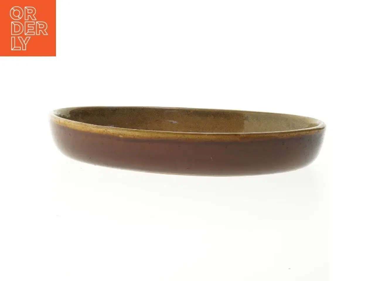 Billede 3 - Oval ovnfast fad med fletkurv som indsats (str. 35 cm)