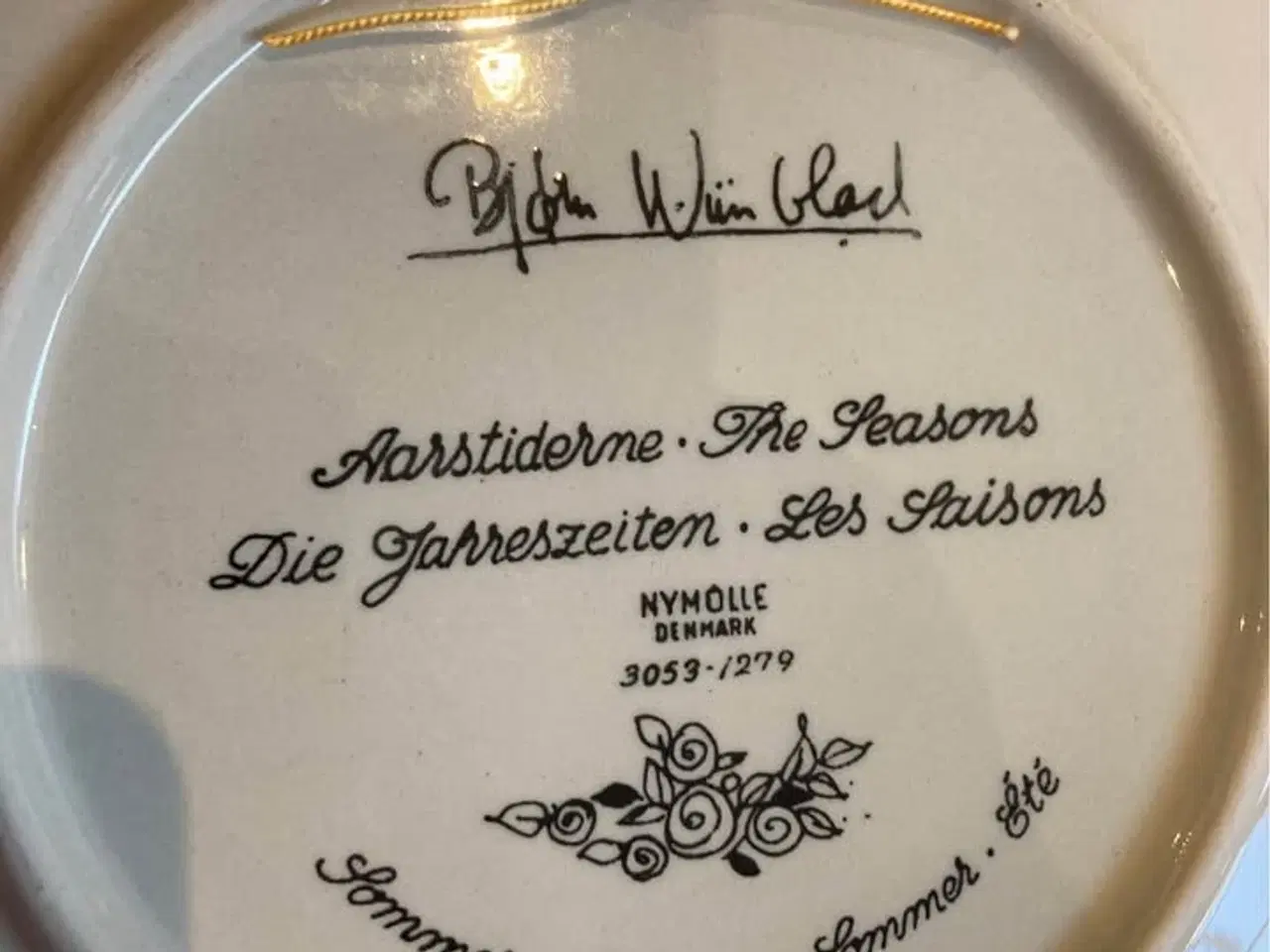 Billede 3 - Bjørn Wiinblad Aarstiderne platter
